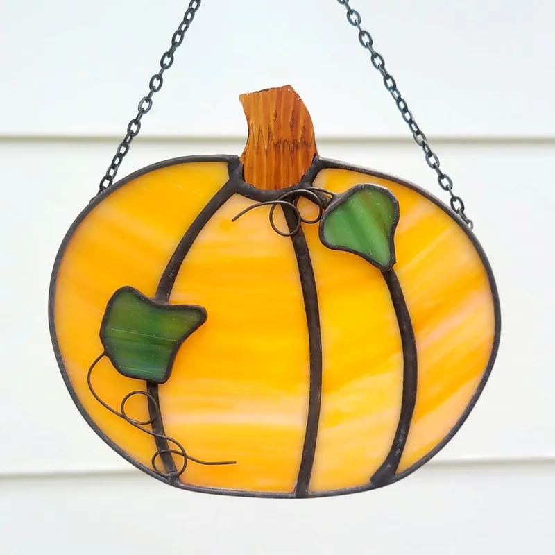 Make Your Own - Stained Glass Pumpkin