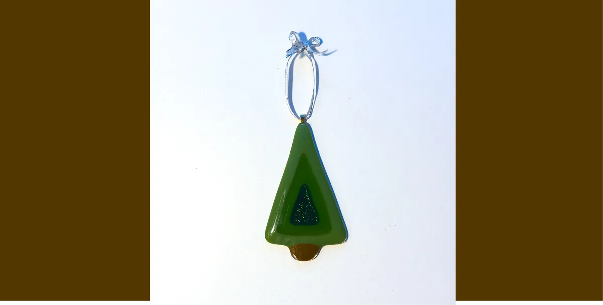 Make a Fused Glass Christmas Tree Ornament