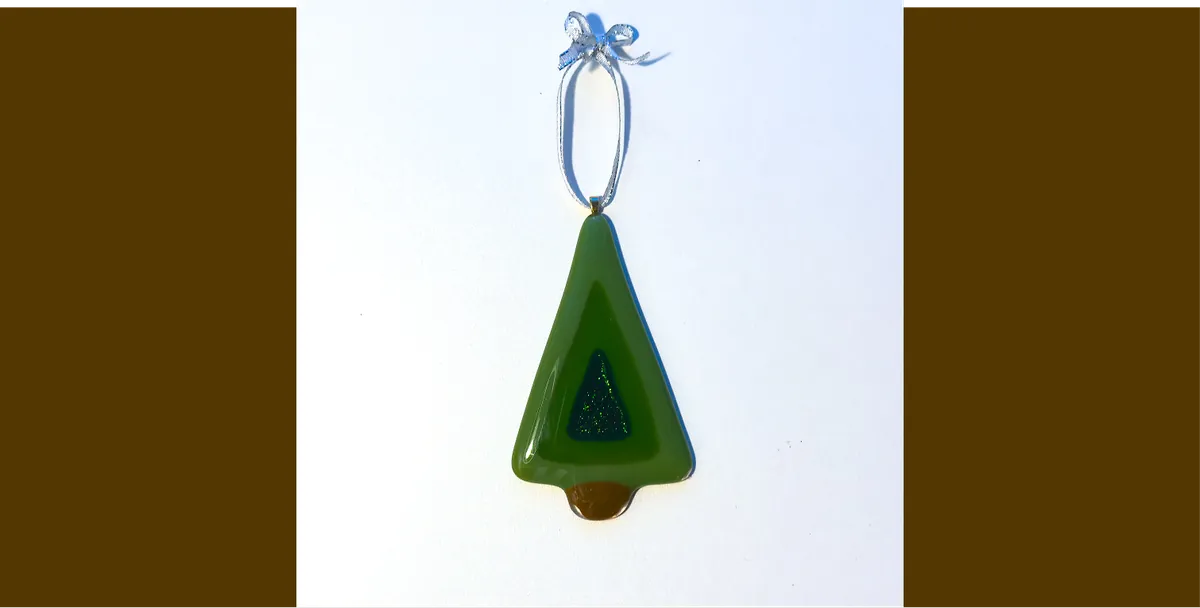 Make a Fused Glass Christmas Tree Ornament