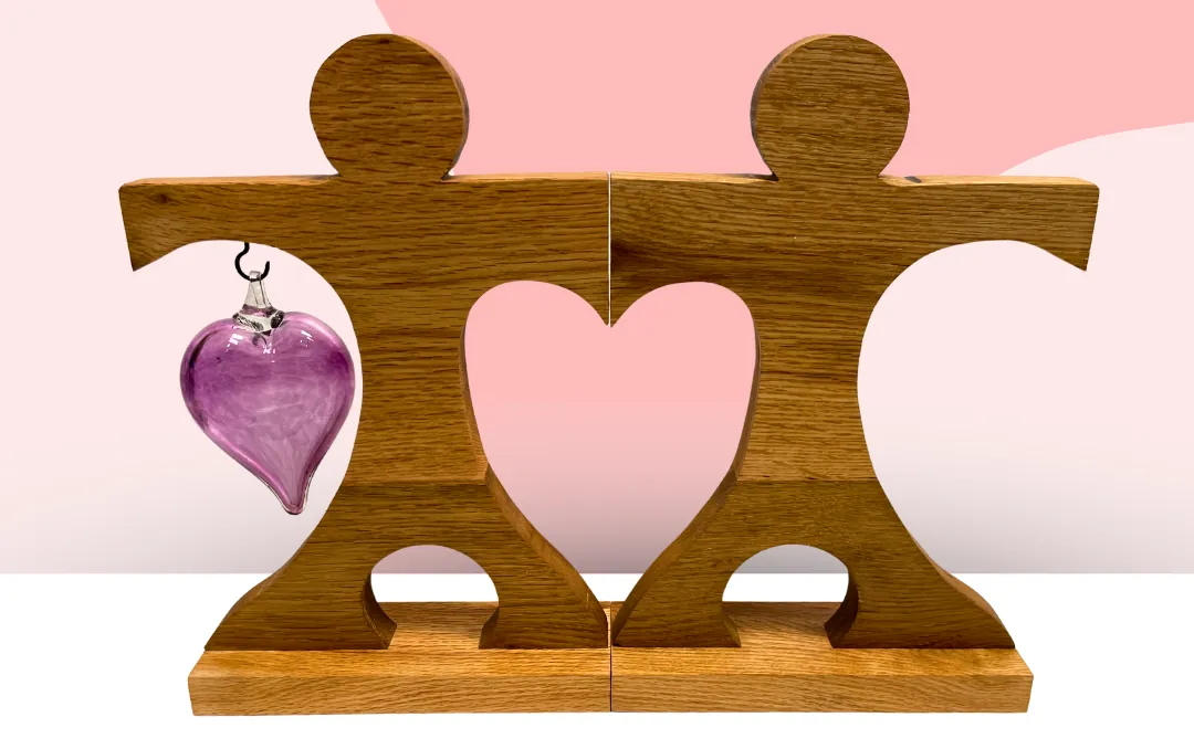 Make Your Own Glass Heart & Wood Stand - Liberty Arts and Bull City Woodshop Collaboration
