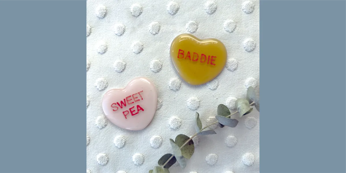 Make Your Own Conversation Hearts – Valentine’s Glass Art Class in Durham, NC