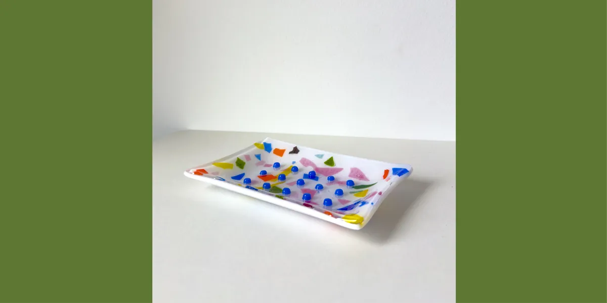 Make Your Own Fused Glass Soap Dish – Glass Art Class in Durham, NC