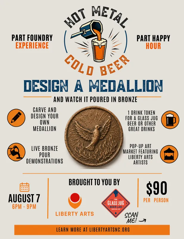 Hot Metal Cold Beer; Bronze Medallion