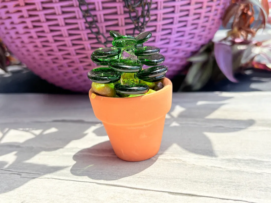 Flameworking: Mini Potted Succulents