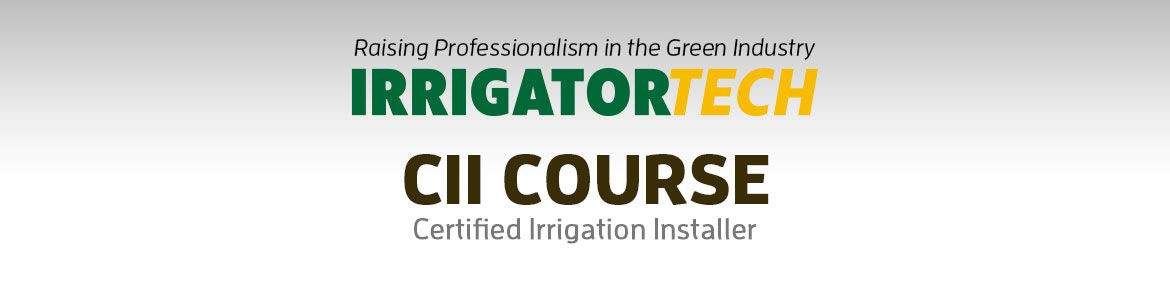 Certified Irrigation Installer