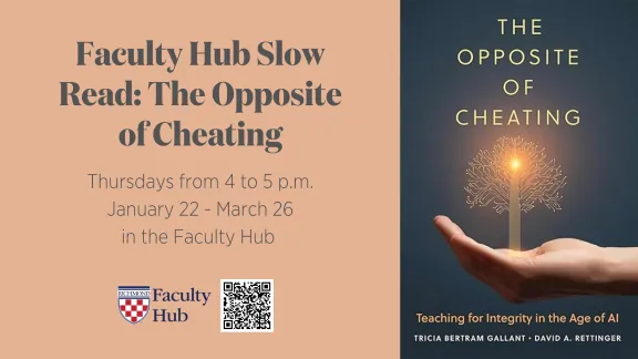 Faculty Hub Slow Read: The Opposite of Cheating by Tricia Bertram Gallant and David A. Rettinger