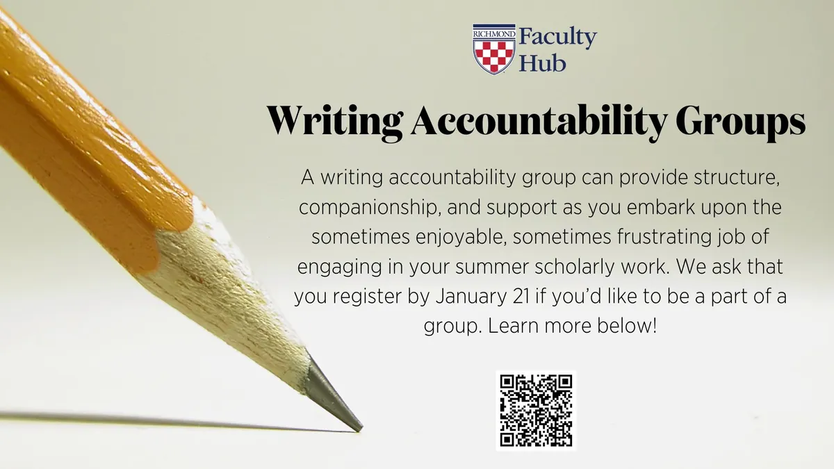Writing Accountability Groups Spring 2026