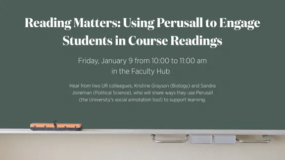 Reading Matters: Using Perusall to Engage Students in Course Readings