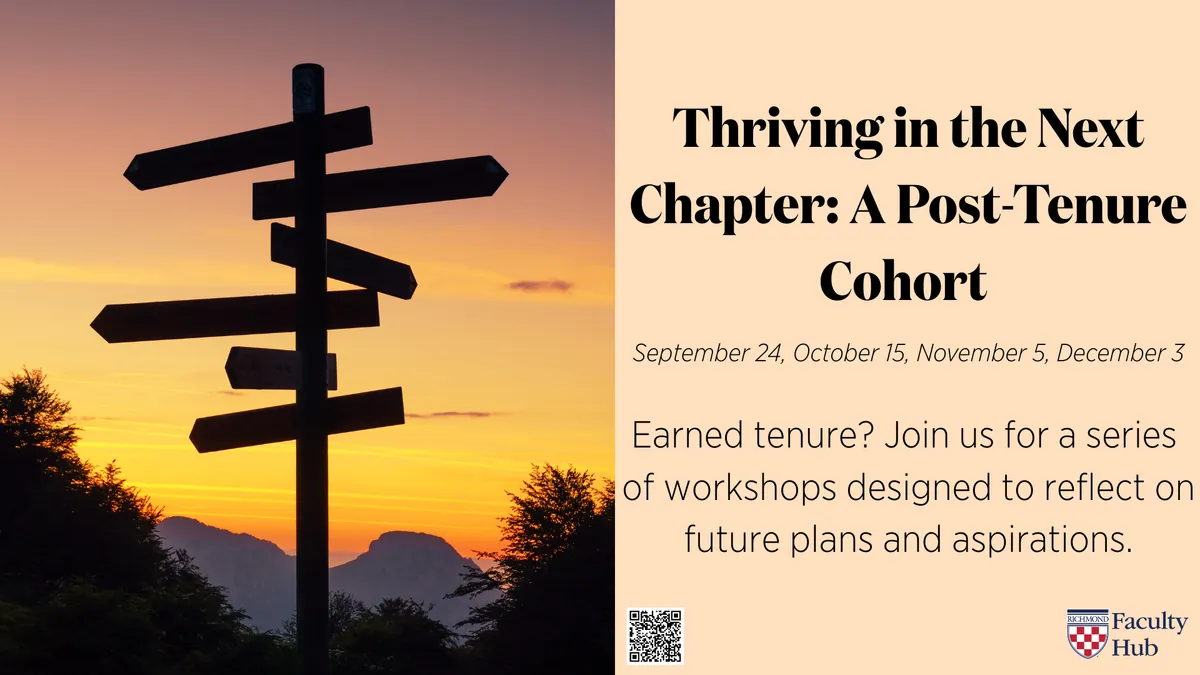 Thriving in the Next Chapter: A Post-Tenure Cohort, Fall 2026