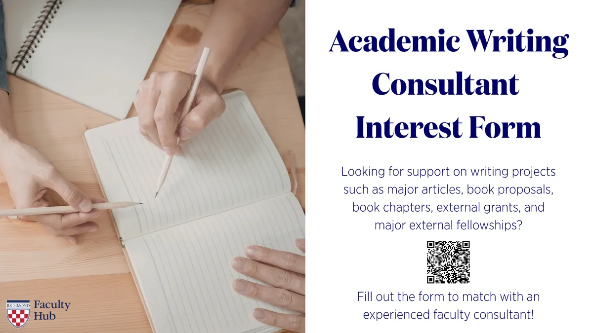 Academic Writing Consultant for Faculty Interest Form
