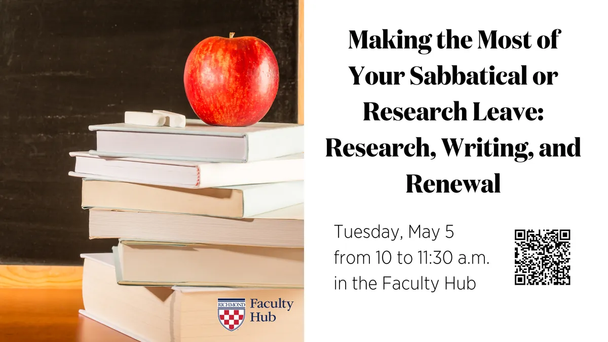 Making the Most of Your Sabbatical or Research Leave