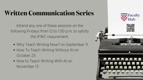 Written Communication Series: Why Teach Writing Now?