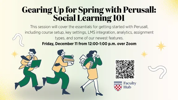 Gearing up for Spring with Perusall: Social Learning 101
