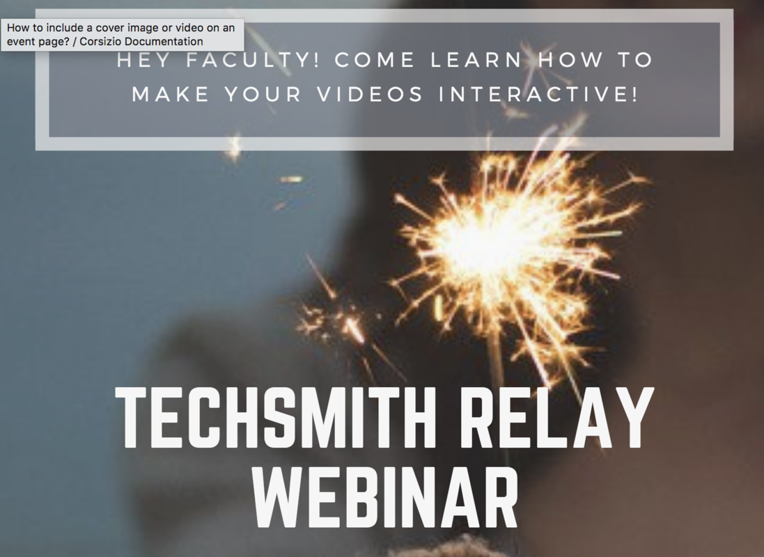 Techsmith Relay Training (Webinar)