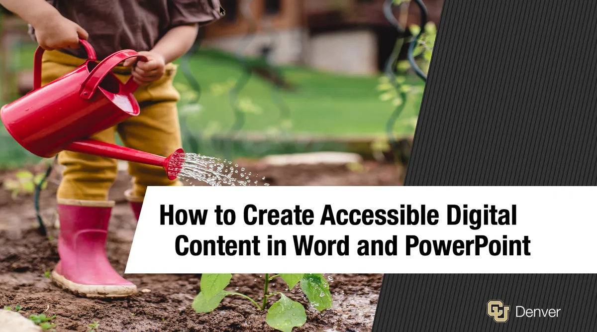 How to Create Accessible Digital Content in Word and PowerPoint