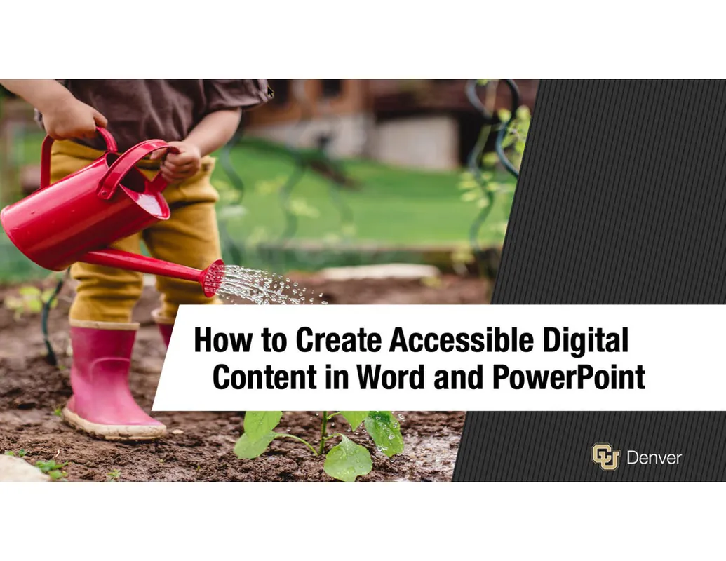 How to Create Accessible Digital Content in Word and PowerPoint
