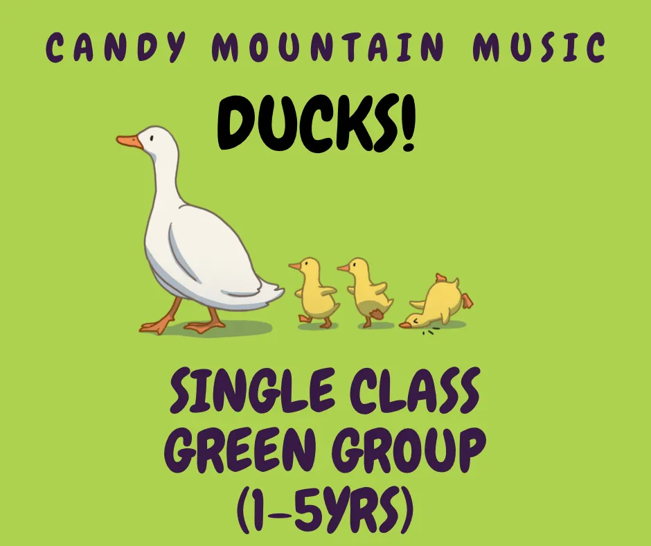 (Single Class) DUCKS! SUN 11:15am GREEN GROUP (1-5yrs)