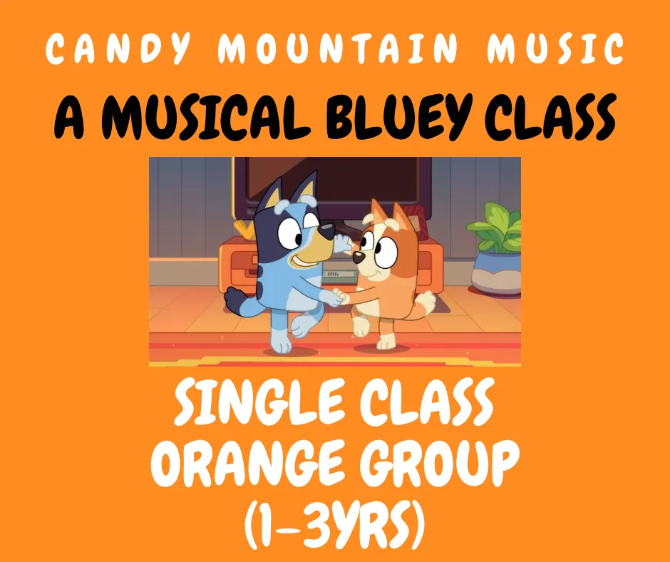 (Single Class) BLUEY! SUN 10am ORANGE GROUP (1-3yrs)