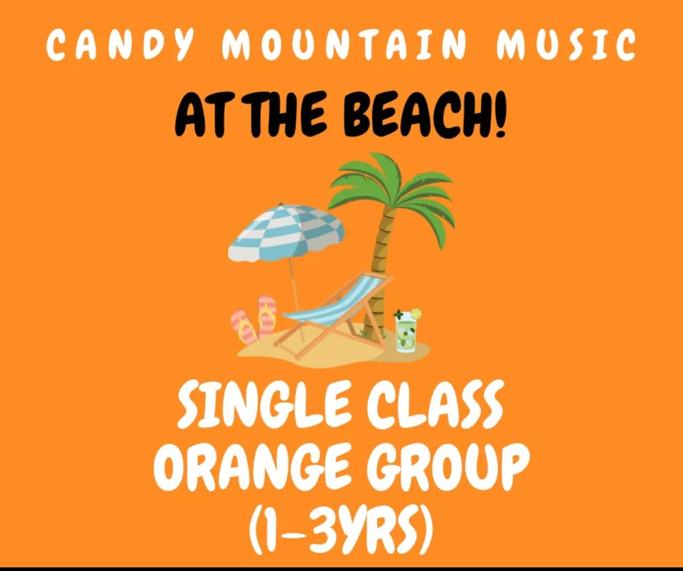 (Single Class) Beach! THURS 9:30am ORANGE GROUP (1-3yrs)