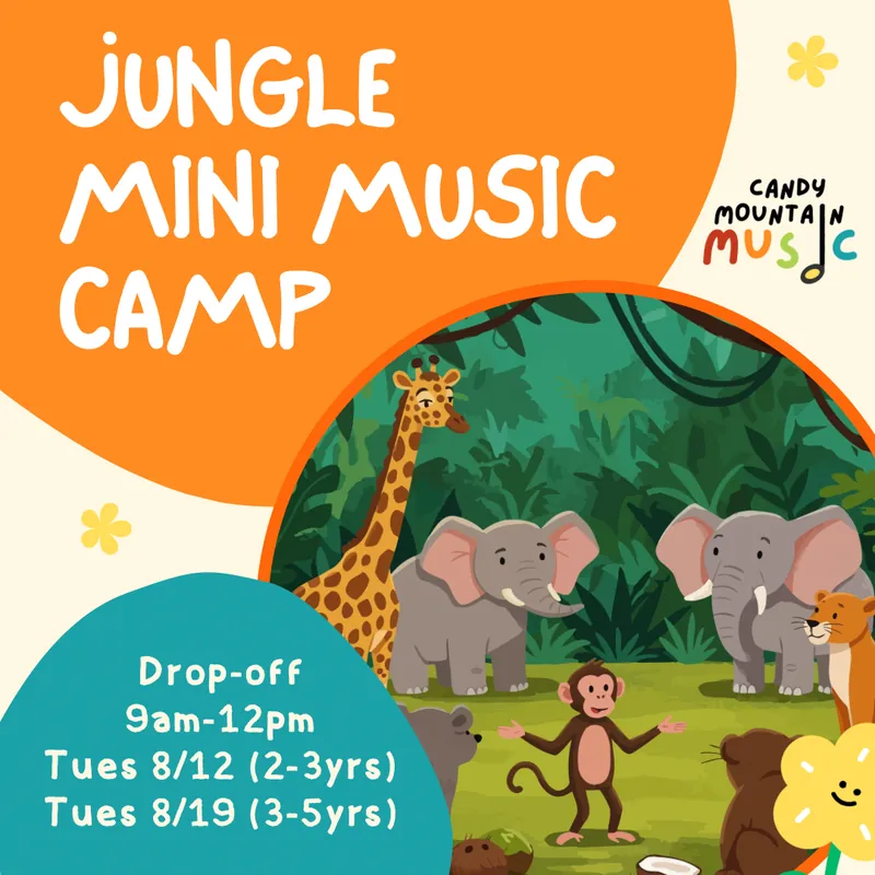 (3-5yrs) JUNGLE: MINI MUSIC CAMP (DROP-OFF)