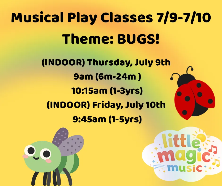 (Ages 6m-24m) THURS 9am INDOOR Musical Play Class