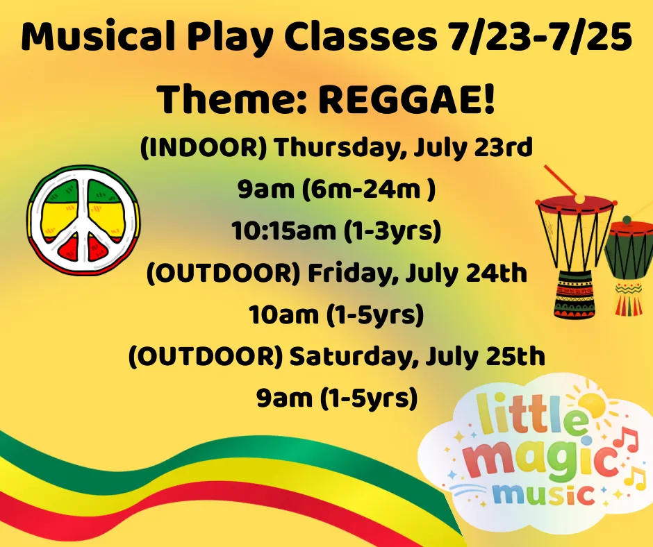 OUTDOOR FRI 10am Musical Play Class(Ages 1-5yrs)