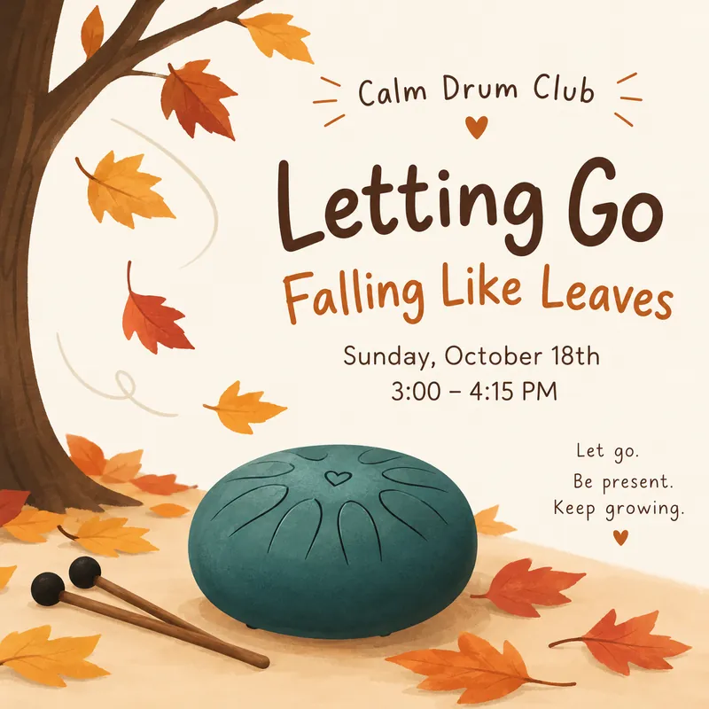 Calm Drum Club: October  (Ages 5-9yrs)