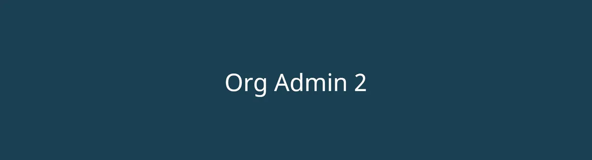 Org Admin: Manage apps and security
