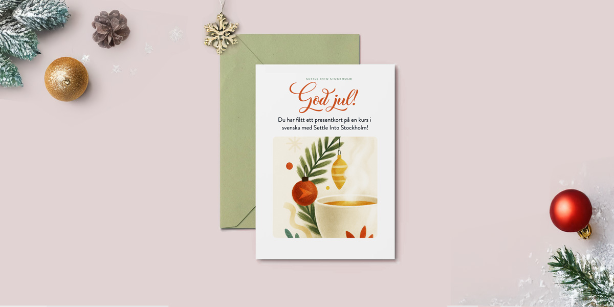 Gift card: Private lesson in Swedish