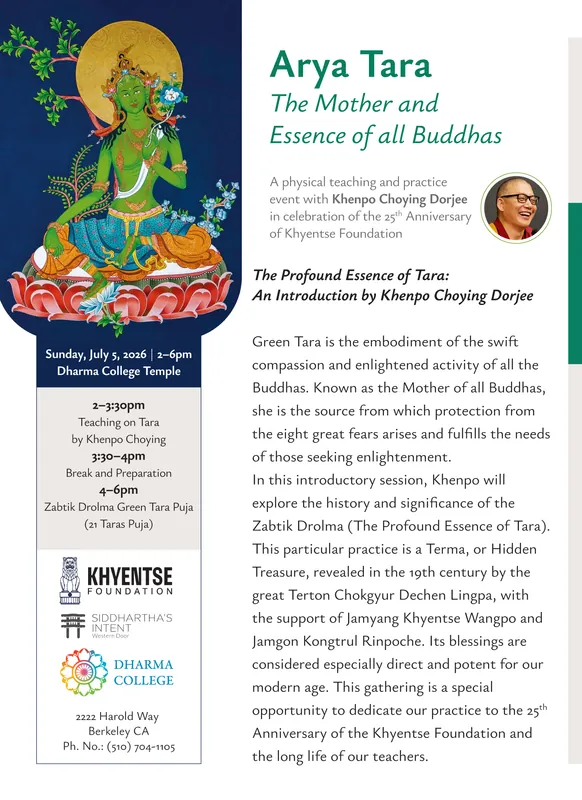 Arya Tara - the Mother and Essence of all Buddhas