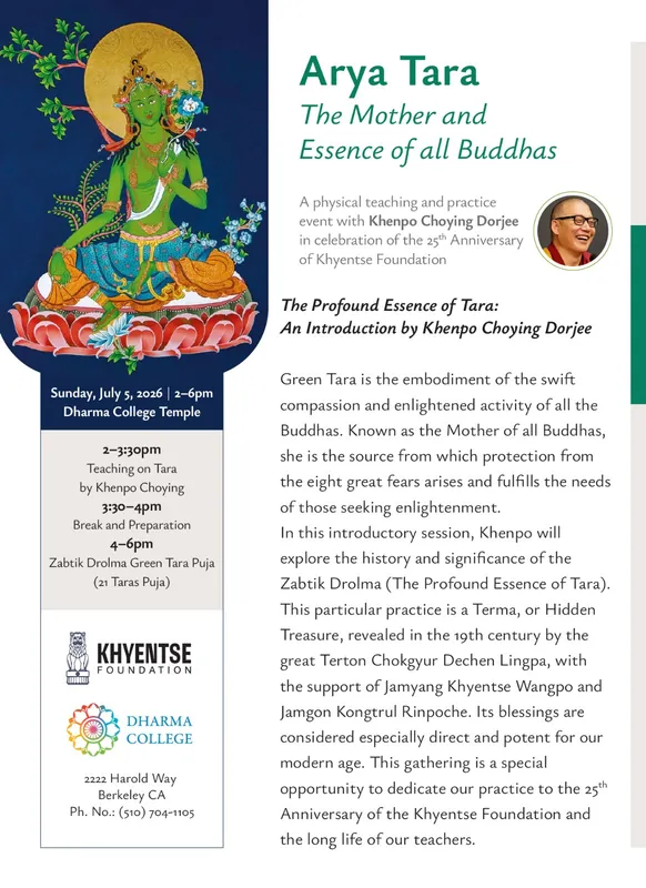 Arya Tara - the Mother and Essence of all Buddhas