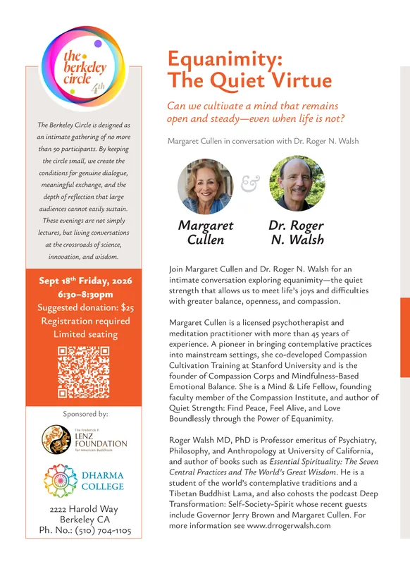 Berkeley Circle #4: Equanimity: The Quiet Virtue