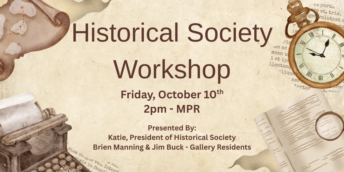 FREE Historical Society Workshop