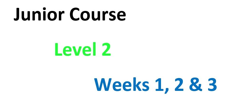 Level 2 Basic Skills. Weeks 1, 2 & 3.