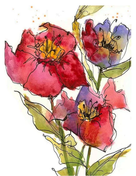 Artac - Watercolor - Theme: “Ink Drawing and Watercolor Washes”