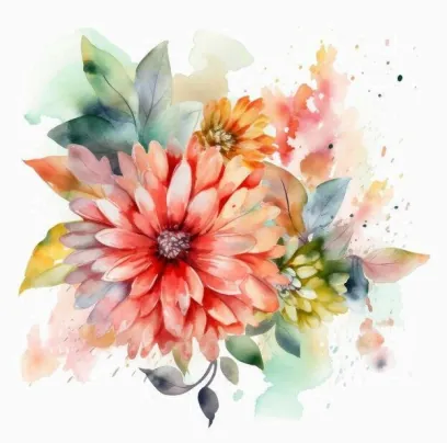 Artac - Watercolor - Theme: “Glowing Blooms & Blossoms in Watercolor”