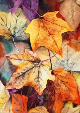 Artac - Watercolor –  “Layers of Leaves”