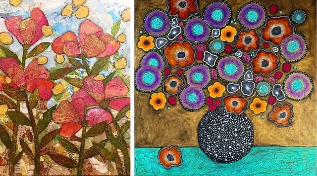 Check -  Abstract Mixed Media Florals