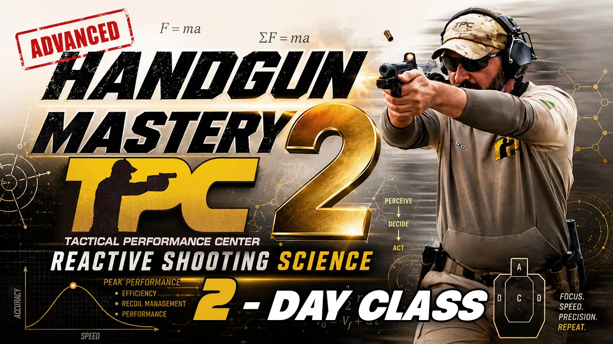 HANDGUN MASTERY 2 (2-day class) - Waxahachie, TX