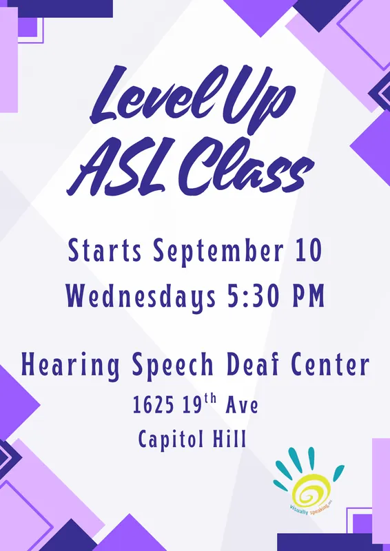 Level Up Your ASL In Person Class