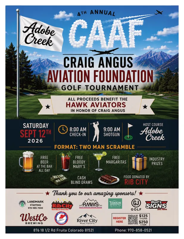 4th Annual CAAF Memorial Golf - 2 Man Scramble