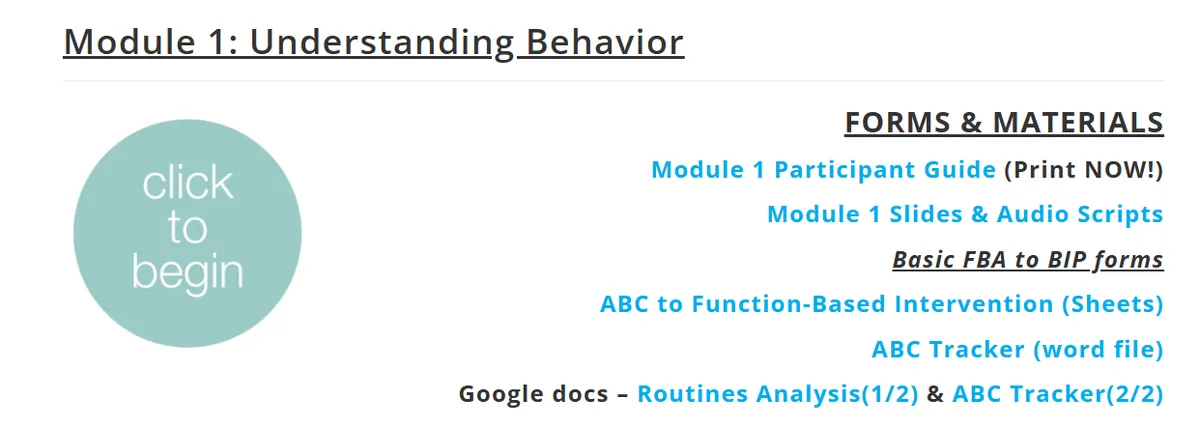 Understanding Behavior (Basic Function of Behavior)- Hybrid Learning
