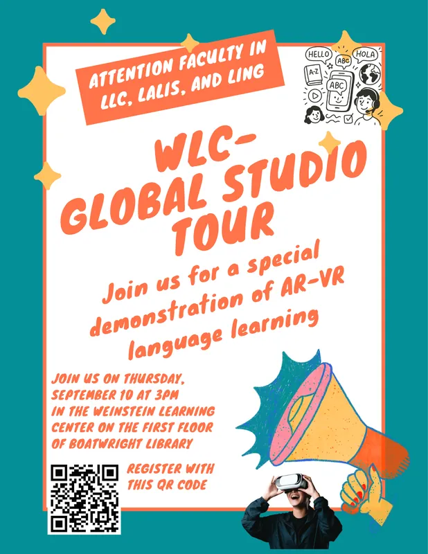 WLC-Global Studio Workshop on AR-VR for Language Learning