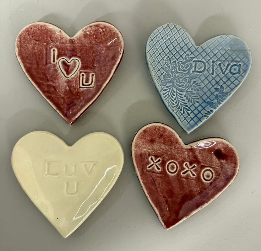 Sip and Slab Ceramic Conversation Hearts (Adults 21+)