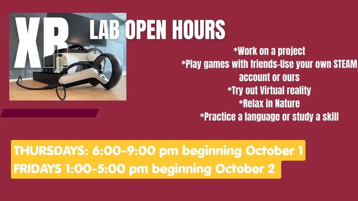 OPEN VR LAB October 9, 2026
