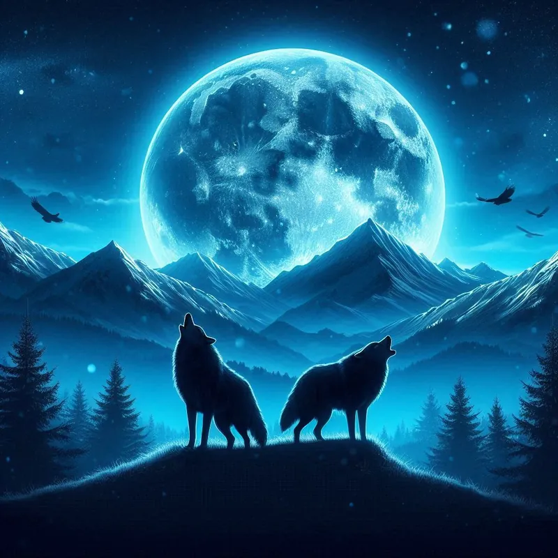 Wolf Moon Writing Fire