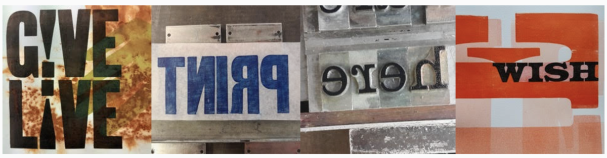 1 day Letterpress Workshop for Foundation Course Alumni  with Lucy Guenot