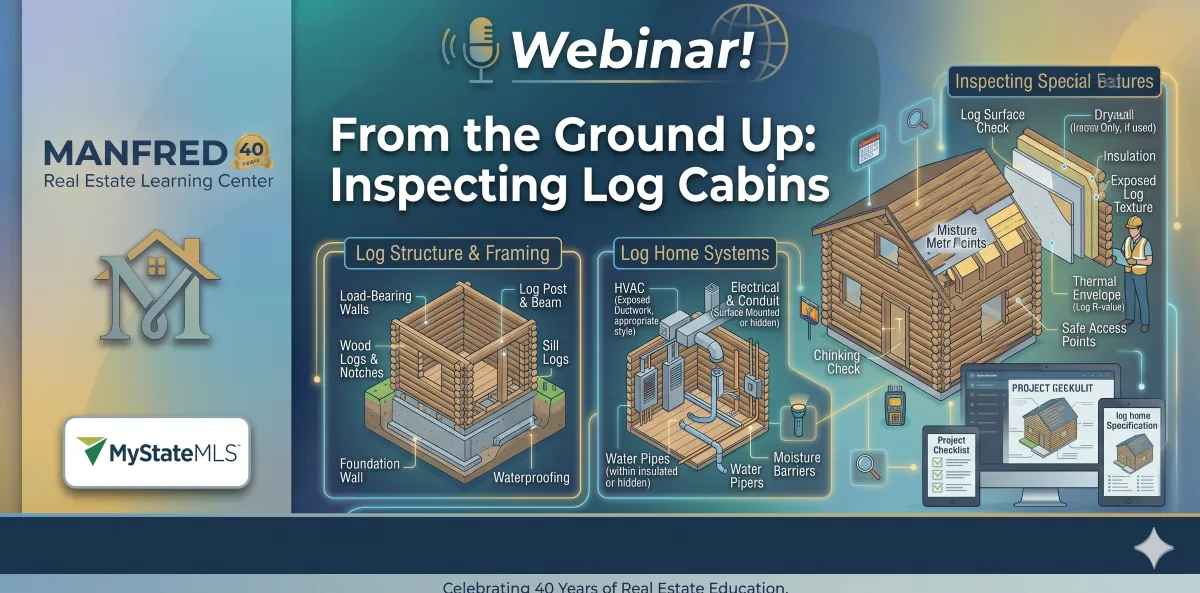 Webinar! From the Ground Up: Inspecting Log Cabins