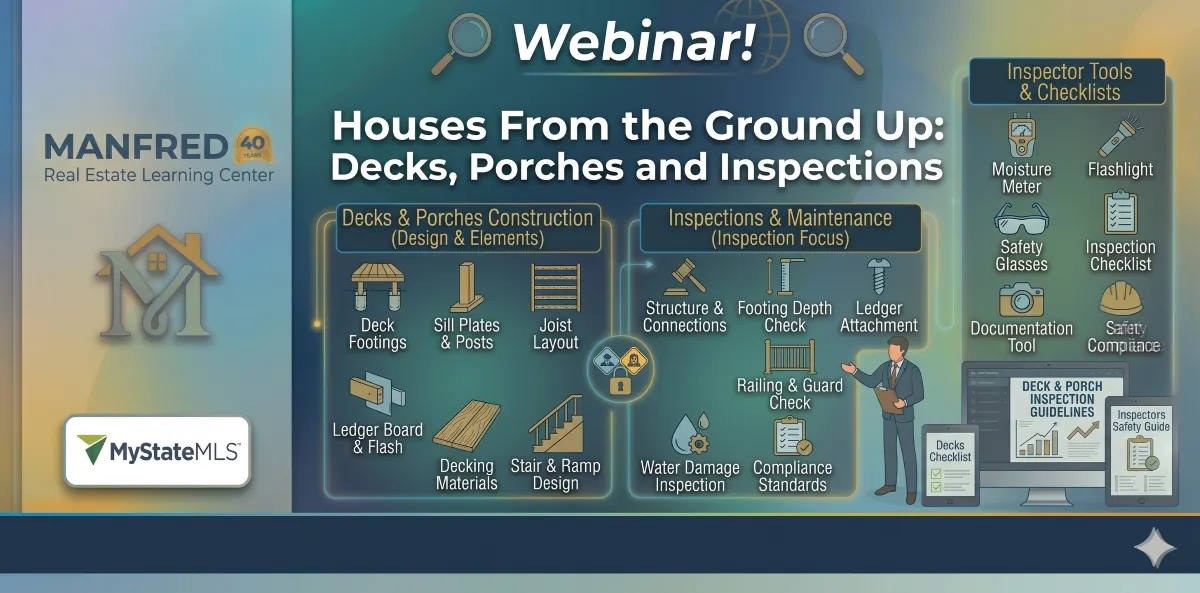 Webinar! Houses From the Ground Up: Decks, Porches and Inspections