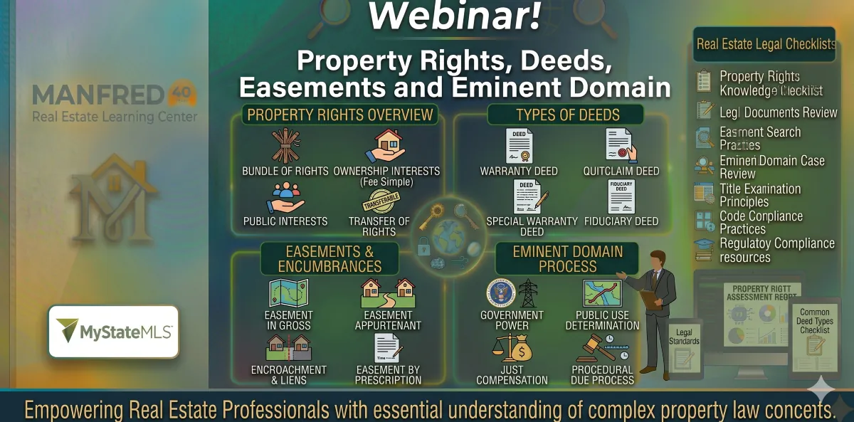 Webinar! Property Rights, Deeds, Easements and Eminent Domain